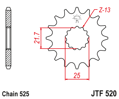 Звезда ведущая JTF520.15