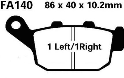 Тормозные колодки EBC FA140