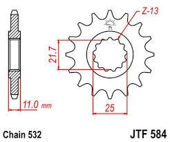 Звезда передняя JTF 584.16