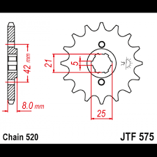 Звезда передняя JTF 575.15