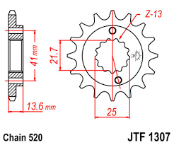 Звезда передняя JTF 1307.15