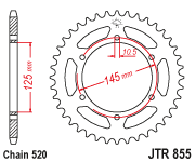 Звезда ведомая JTR 855.45