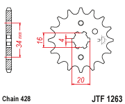 Звезда ведущая JTF 1263.15