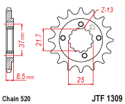 Звезда ведущая JTF 1309.15