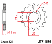 Звезда ведущая JTF 1586.16