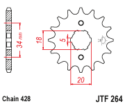 Звезда ведущая JTF 264.15