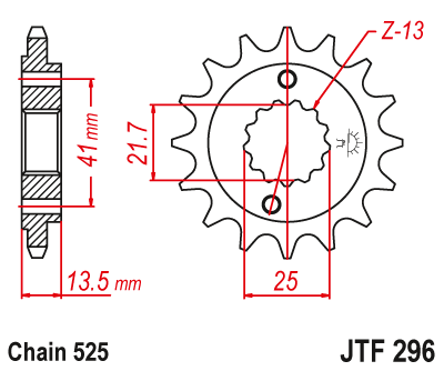 Звезда ведущая JTF 296.15