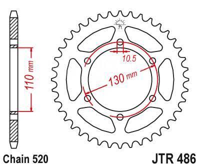 Звезда ведомая JTR 486.45