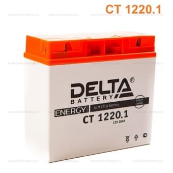 Аккумулятор Delta CT 1220.1 (12V / 20Ah / 260A) [YT19BL-BS 51814 51913]