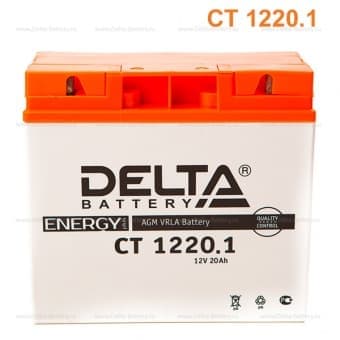 Аккумулятор Delta CT 1220.1 (12V / 20Ah / 260A) [YT19BL-BS 51814 51913]