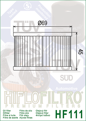 Масляный фильтр HIFLO FILTRO – HF111