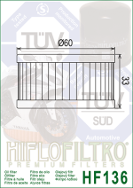 Масляный фильтр HIFLO FILTRO – HF136