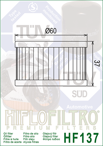 Масляный фильтр HIFLO FILTRO – HF137