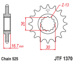 Звезда передняя JTF1370.15