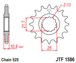 Звезда передняя JTF1586.17