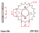 Звезда передняя JTF513.17